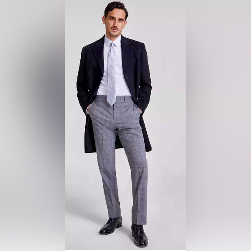 Michael Kors Men’s Classic Fit Wool Cashmere Blend Kavon Overcoat Size 36S